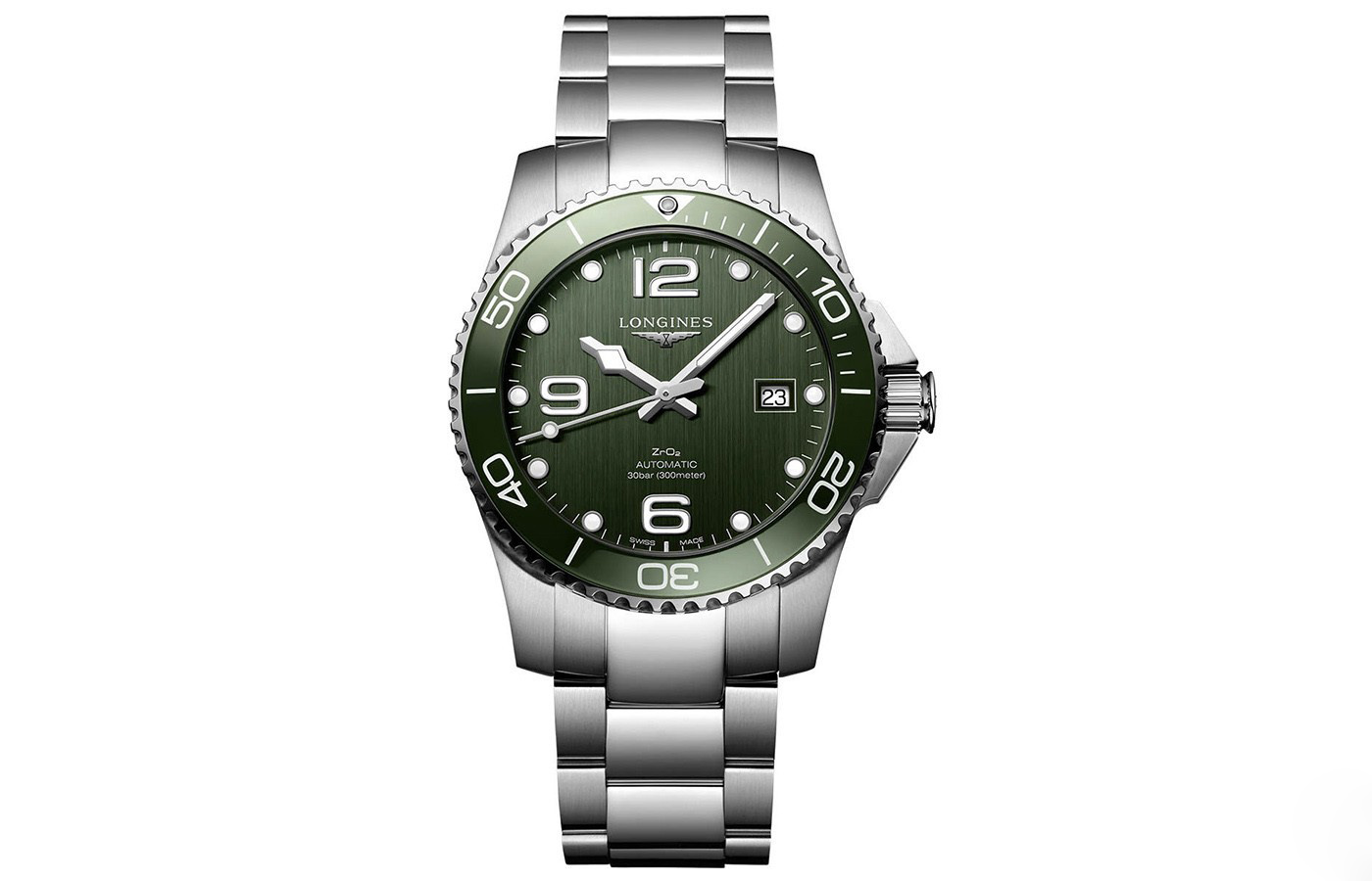 浪琴表推出全新绿色康卡斯潜水系列腕表（图）