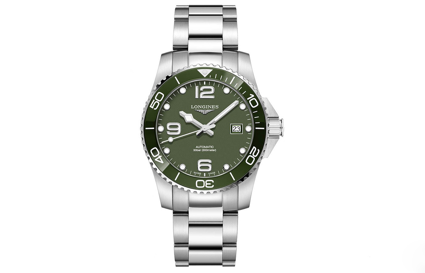 浪琴表推出全新绿色康卡斯潜水系列腕表（图）